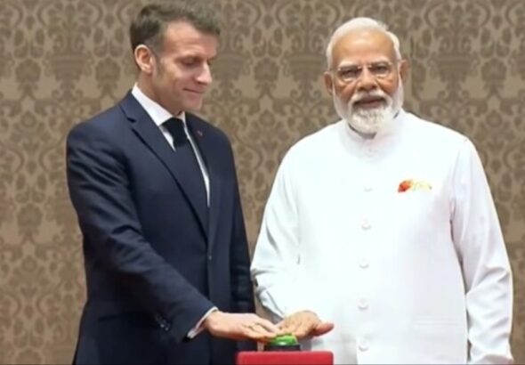 modi macron inaugurate