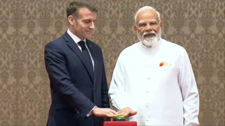 modi macron inaugurate